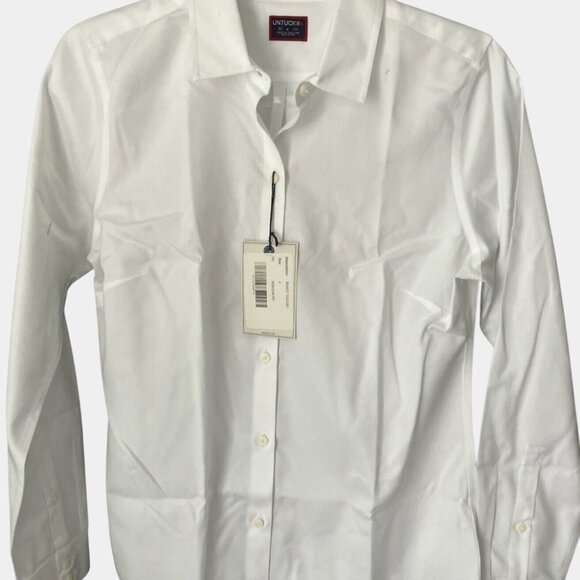 UNTUCKIT Isabella White Size 16 Long Sleeve Button Up Shirt - Picture 2 of 5